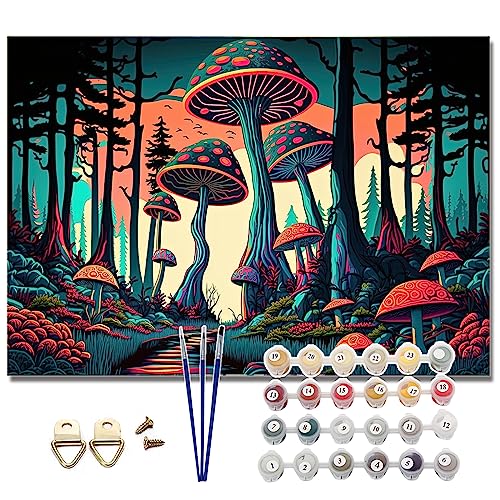 Pretty Jolly DIY Special Mushrooms Paint by Numbers