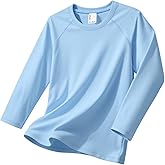 PATPAT Boys Rash Guard Swim Shirts Long Sleeve UPF 50+ Sun Protection Shirt Youth Quick Dry Water Surf Fishing Shirts 5-16Y