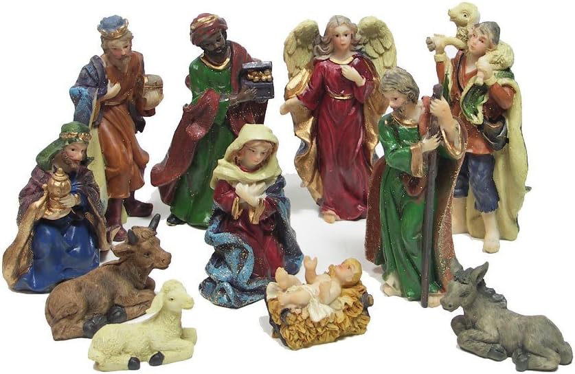 Zeitzone Beautiful Christmas Crib Figures 11Piece Set Amazon.co.uk