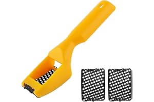 Omninmo Shaver Blade Holder, Includes 3 Half-Round Shaving/Shaping Blades - Steel Rasp Block Plane, One Hand Surform Shaver Handle, Dent Repairs, Wood Fiberglass File Tool