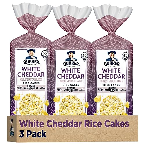 Quaker Large Rice Cakes, White Cheddar, Pack of 3 Pricepulse