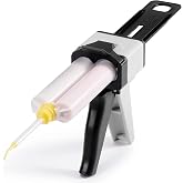 Annhua Dispenser Gun Kit 50ml Dental Impression Material Dispensing Guns, Solid Epoxy Gun 1:1/2:1 for Dispense Dental Resin Materials, Adhesive and Glue