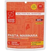 GOOD TO-GO Pasta Marinara (Single Serving) |Camping &amp; Backpacking Food | Just Add Water Backpacking Meals | Good To-Go Dehydrated Meals Taste Better Than Freeze Dried Food