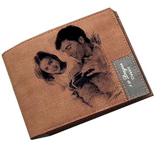Personalisierte Foto Bild Brieftaschen Männer Kreditkarteninhaber Bifold Geldbörse