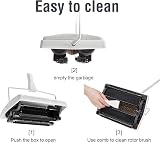 JEHONN Carpet Floor Sweeper Manual with Horsehair, Non Electric White view 4