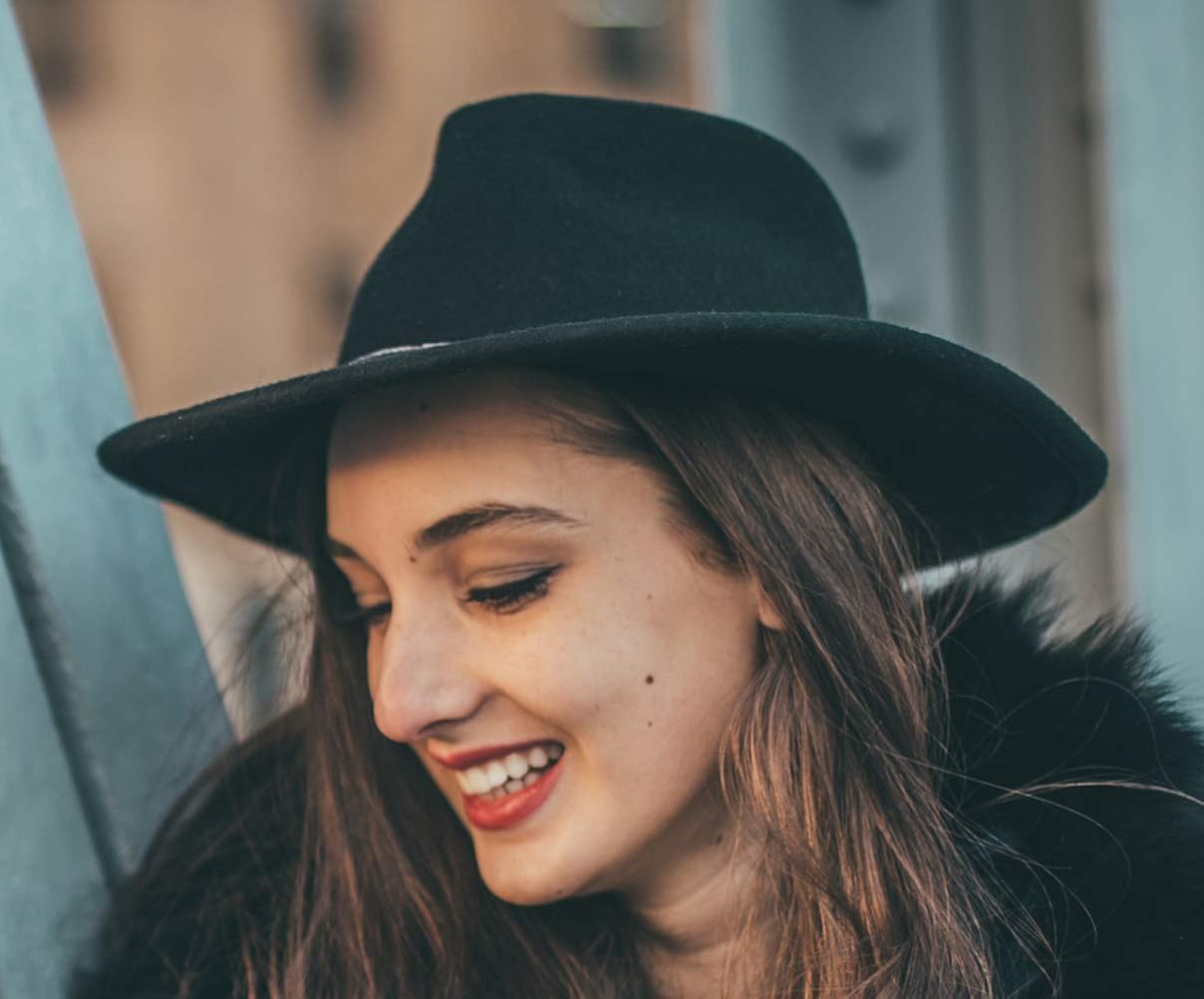 Lanzom Women Lady Retro Wide Brim Floppy Panama Hat Belt Buckle Wool Fedora Hat (Black, One Size) at  Women’s Clothing store