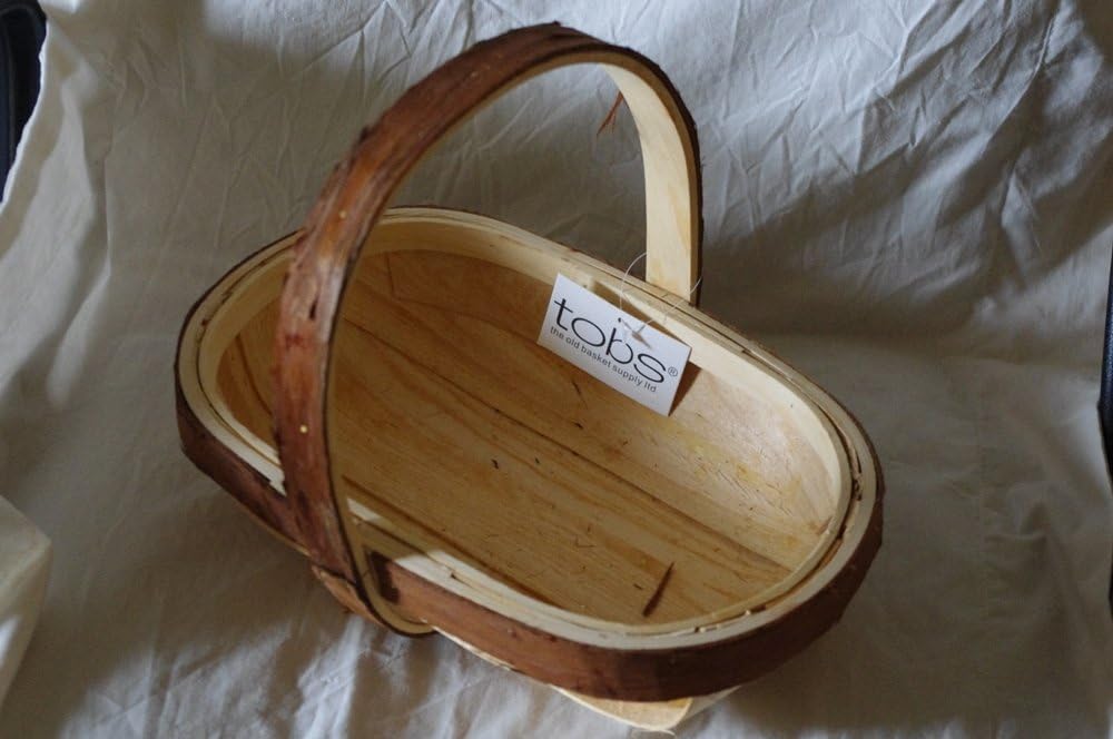 Charming Large wooden trug (37x25cm) with rustic handles ideal for the garden or a gift - next working day delivery!