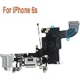 Johncase OEM Charging Port Dock Connector Flex Cable w/Microphone + Headphone Audio Jack Port Ribbon Replacement Part Compati