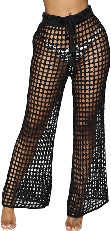 crochet swim cover up pants