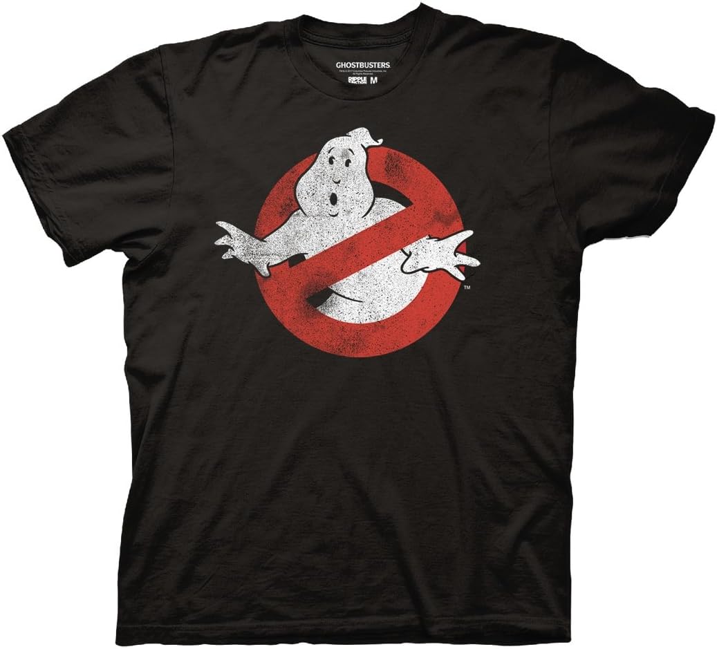 Ripple Junction Ghostbusters Distressed No Ghost No Type Adult T-Shirt