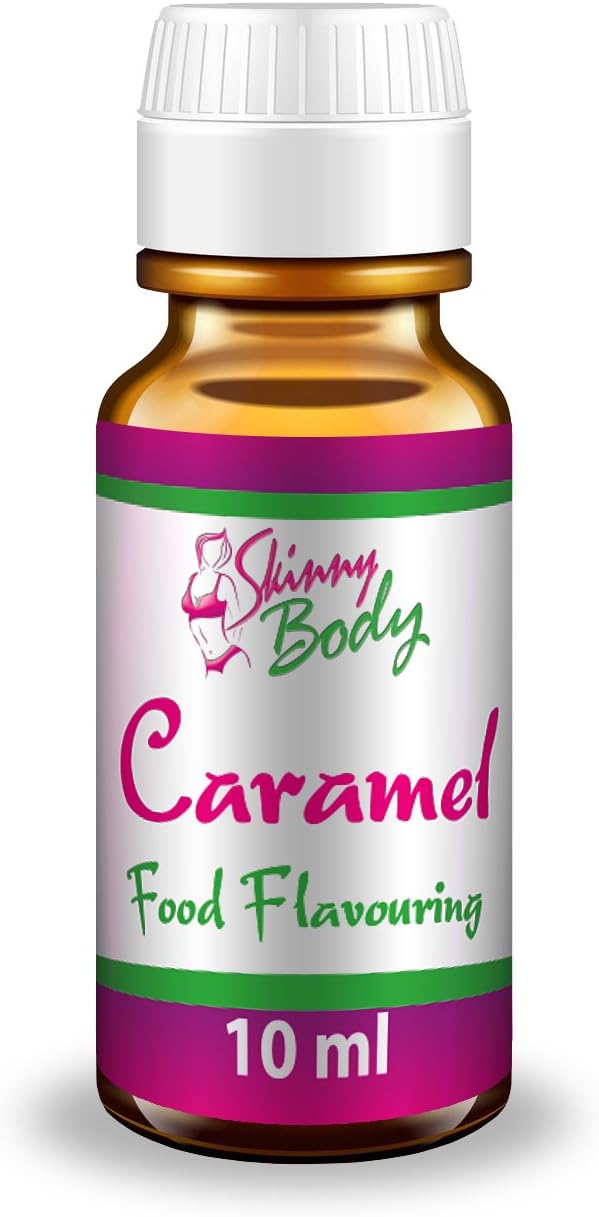 Skinny Body Food Flavourings 10 ml, Various Flavours, Sugar Free, Fat Free, Low Carb (Caramel)