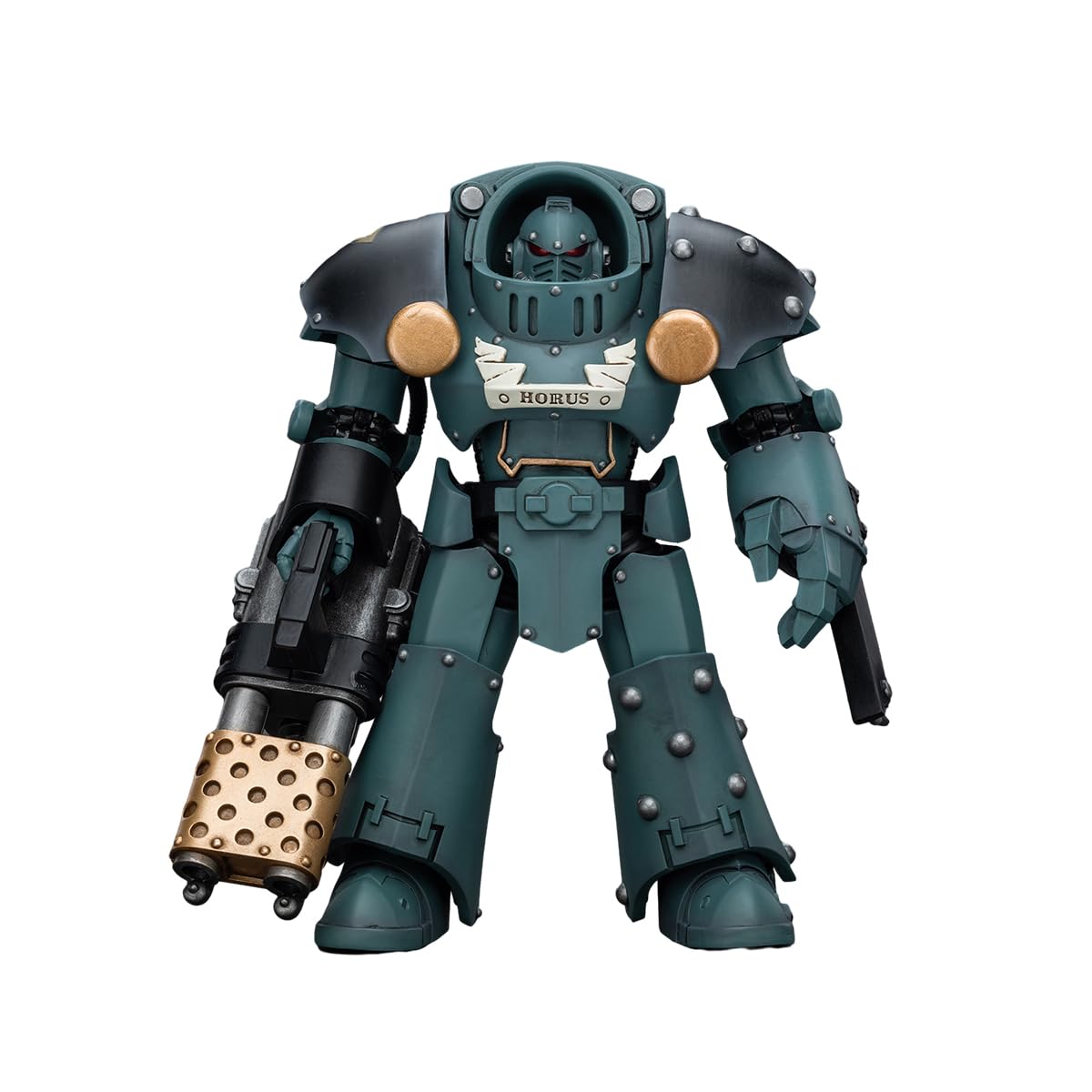 Photo 1 of ***FACTORY SEALED***JOYTOY Warhammer 30K The Horus Heresy 1/18 Action Figure Sons of Horus Tartaros Terminator Squad Terminator with Heavy Flamer and Chainfist Collection Model Birthday Gifts