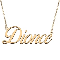 HUAN XUN Customized Custom Simple Any Name Necklace