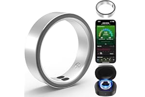 MUMUCREAM Smart Rings for Women Men,Sleep Tracking Wearable,Fitness Tracker Ring with Step/Heart Rate/Blood Oxygen/Distance/Calorie,Clock Vibration,No Subscription Fee,5ATM Waterproof, iOS&Android(Silver9)