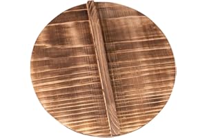 JOINPAYA Wooden Wok Lid 33cm round Solid Cedar Pot Cover Anti-splash Household Kitchen Accessory