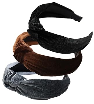 Crystal Hair Headband Tie Women/'s Wide knot Band Accessories Twist Hoop Hairband