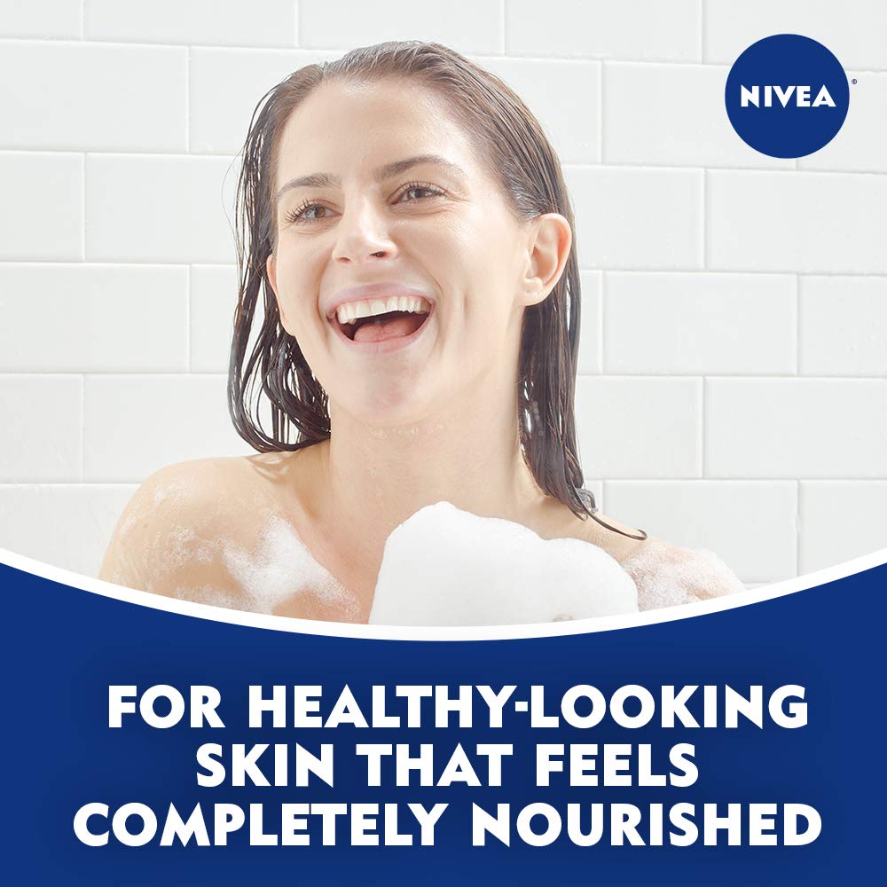 NIVEA Refreshing Basil and White Tea Body Wash - with Nourishing Serum - 20 fl. oz. Bottle : Beauty