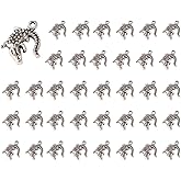 SHIDXIB 40Pcs Crocodile Charms Pendants For Jewelry Making Bracelet Accessories DIY Findings