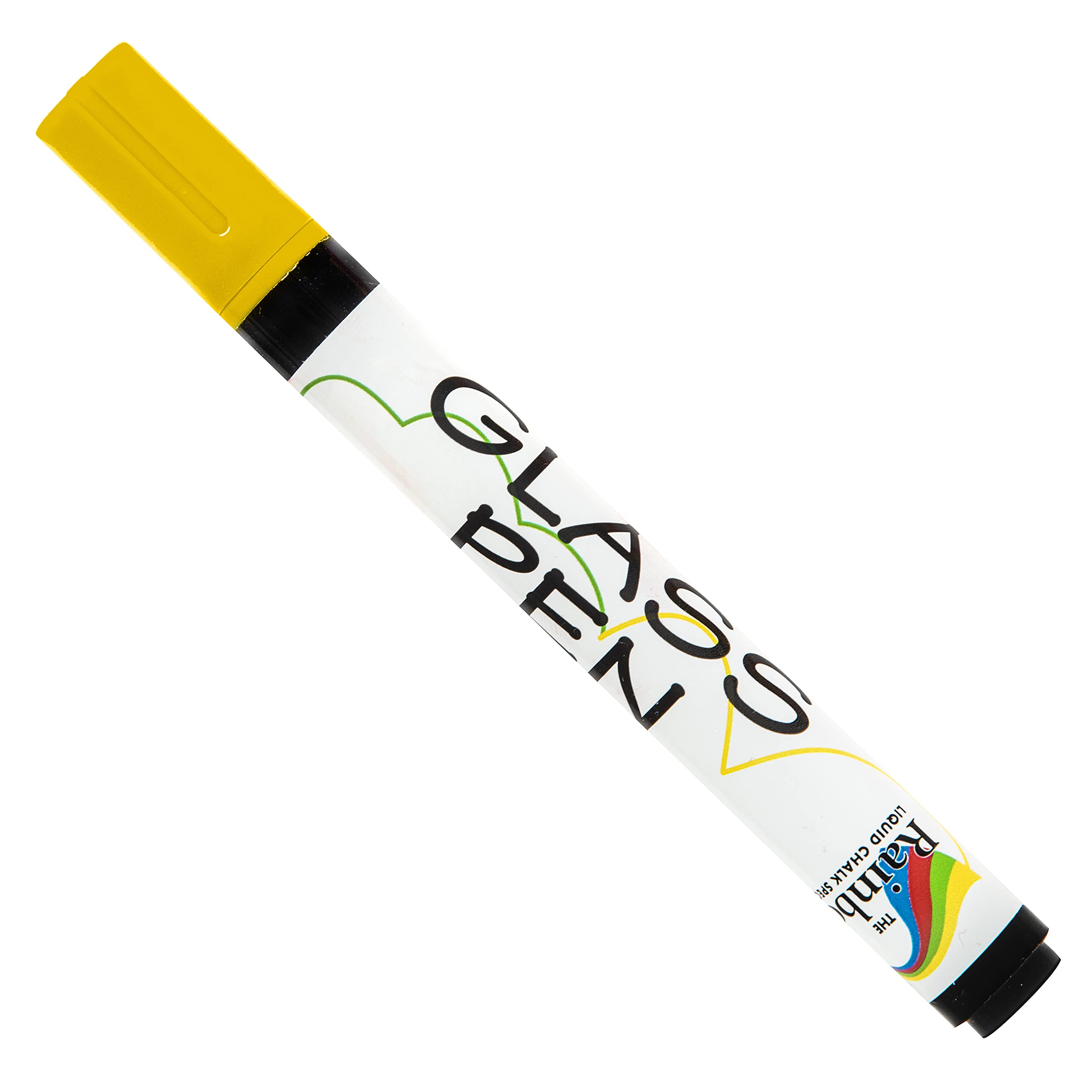 RAINBOW CHALK MARKERS LTD Glass Pen - 5mm Yellow For Writing on WINDOWS