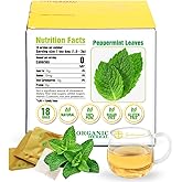 Soilmount - Peppermint Leaf Tea - |Mint leaf tea|Bohe|薄荷|박하| - Pure Herbal Tea - Natural, Organic, Non-GMO, Clean Ingredients, Caffeine Free (18 Tea Bags, Box 1)
