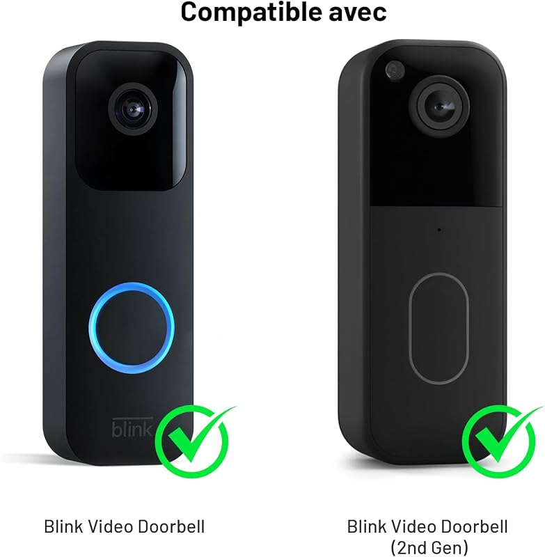 Relais de Signal Sans Fil, WET03B kit d’Extension Carillon Sans Fil, Compatible avec Toutes les Sonnettes Blink, 58 Mélodies & 5 Niveaux de Volume, 1 Convertisseur et 1 Récepteur