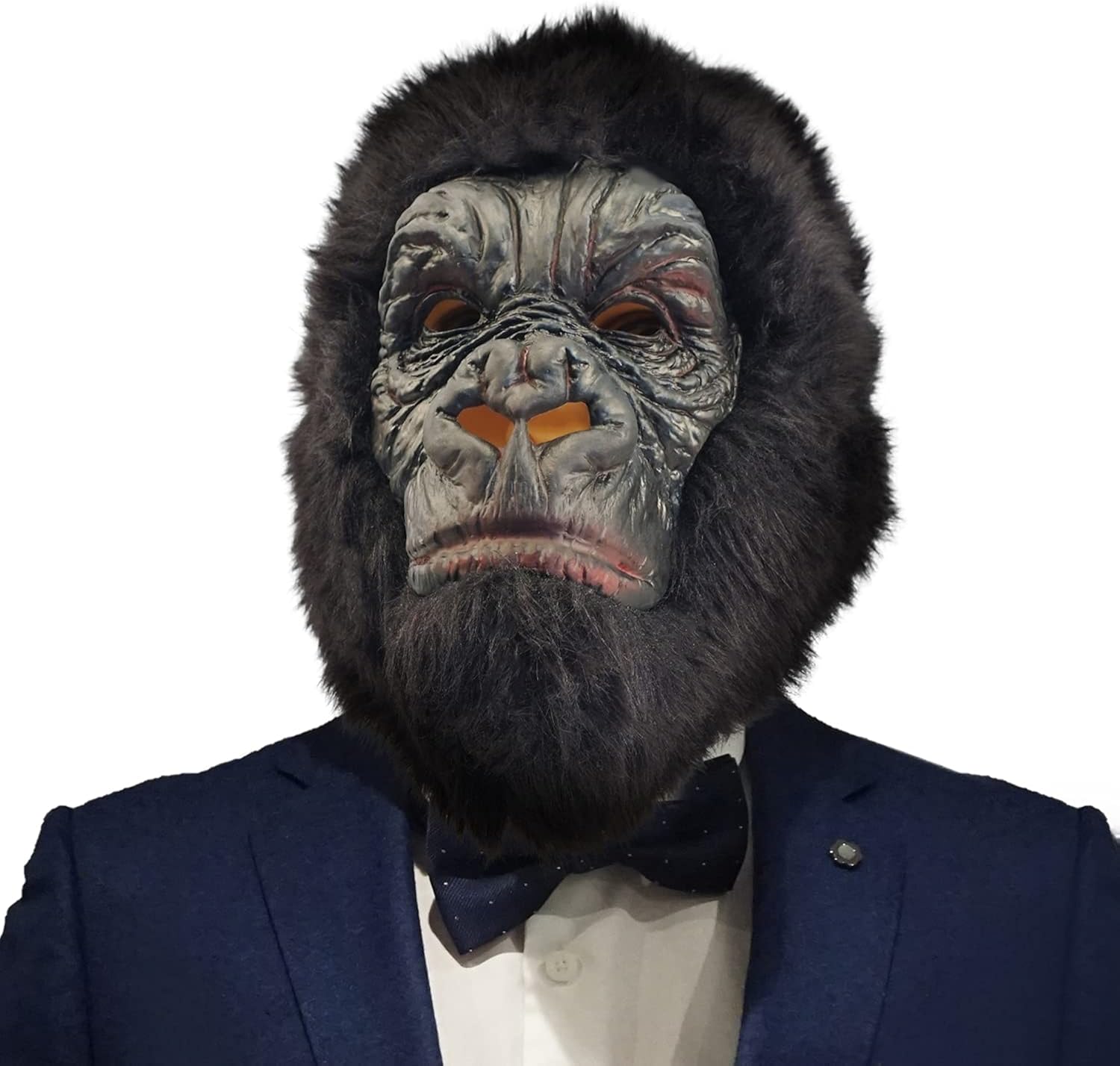CreepyParty Gorilla Mask King Kong Animal Latex Full Head Realistic Chimpanzee Masks Fancy Dress for Halloween Carnival Costume Birthday Party - Image 3