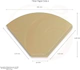 Edesia Espress 200 Size 4 Unbleached Coffee Filter Papers Cones view 7