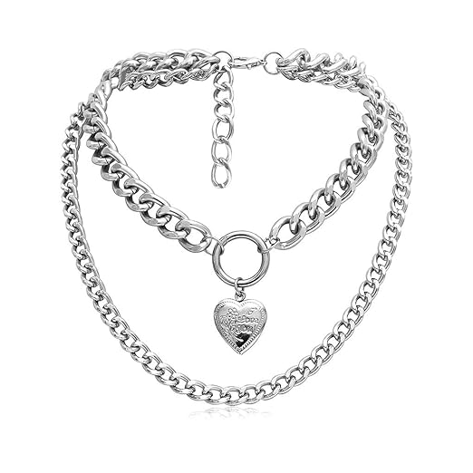 Frauen-justierbare mehreren Schichten Halsband Mädchen-Herz-Anhänger in Form von Halskette Halskettenverzierung