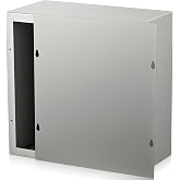 Otoolling 12X12X6in Steel Electrical Pull Box, Metal Enclosure, 1 Pcs | No Knockouts, Gray Wall Mount Junction Box for Wire Splicing, Cable Organization and Industrial Wiring Applications