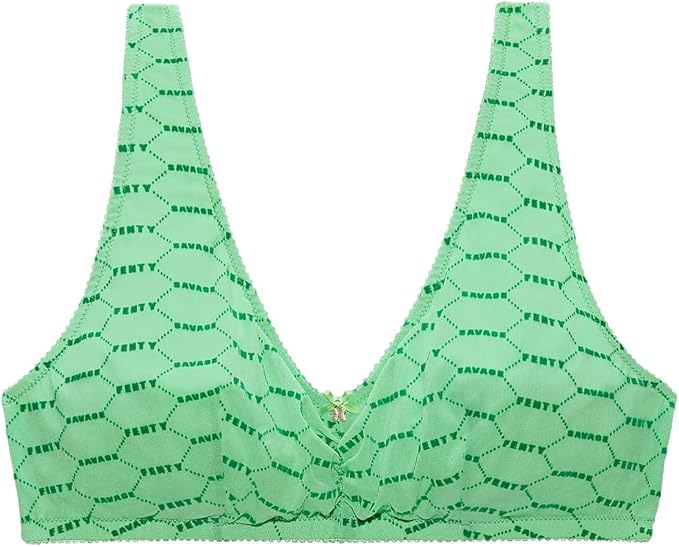 Savage X Fenty Women S Flocked Logo Bralette At Amazon Women S Clothing Store