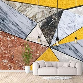 Wall Murals for Bedroom Abstract Geometric Theme Removable Wallpaper Peel and Stick Wall Stickers - 66x96 inches