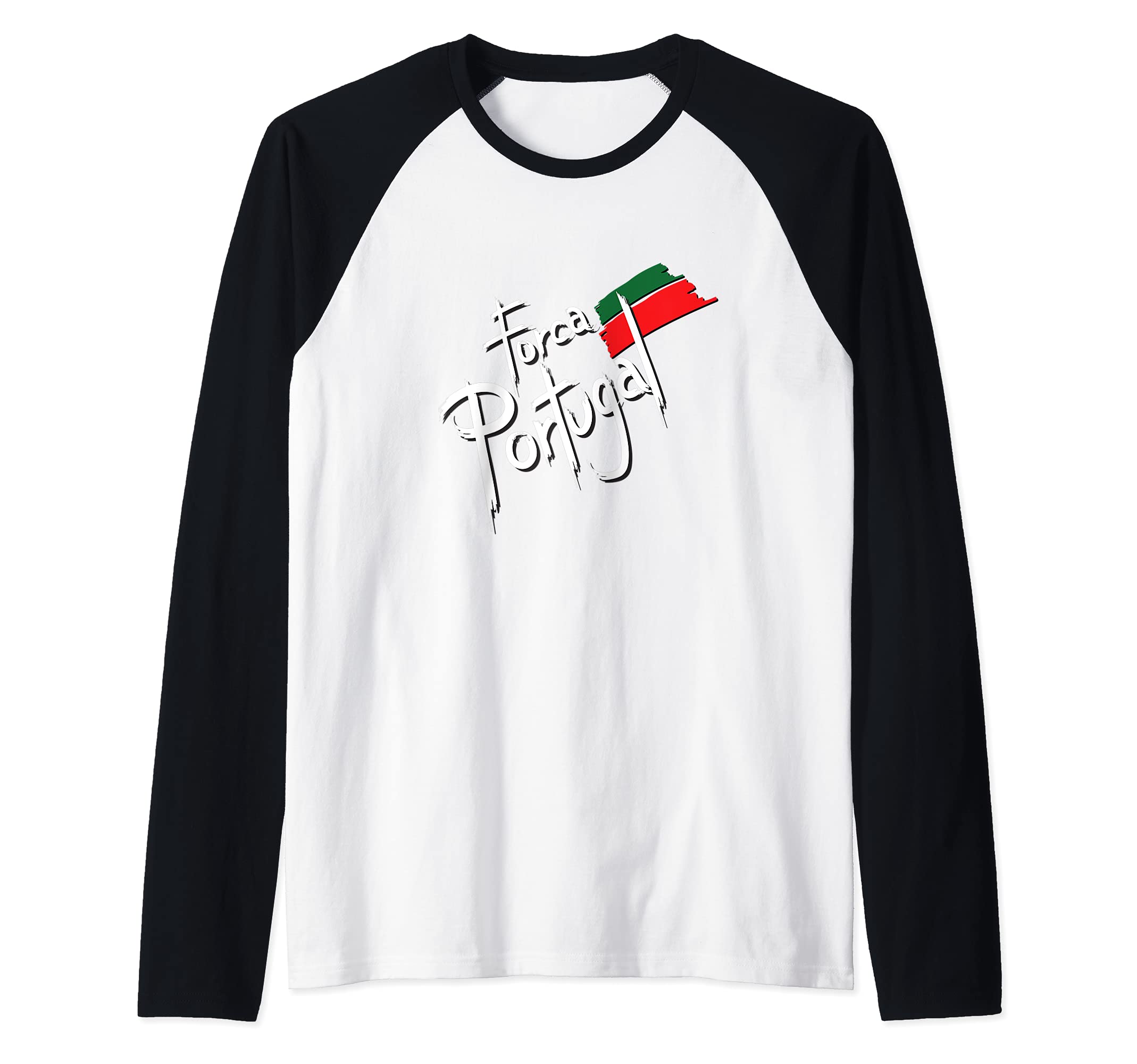 Flag Portugal Raglan Baseball Tee