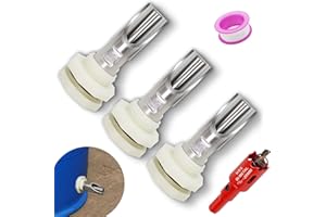 MTKZKAF Pig Waterer Nipple 3 PCS Automatic Pig Nipple Drinkers with 3 Pcs Plastics Water Tank Connector 1Pcs Hole Opener Pig Waterer Feeder Systems Kit for Hog Pig Goats Swine Piglets Drinking