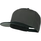 Two Tone Superior Cotton Twill Flat Bill Snapback Cap | Flat bill, 6-panel high-profile construction, adjustable snap closure, ventilation holes, cotton, thick soft durable feel