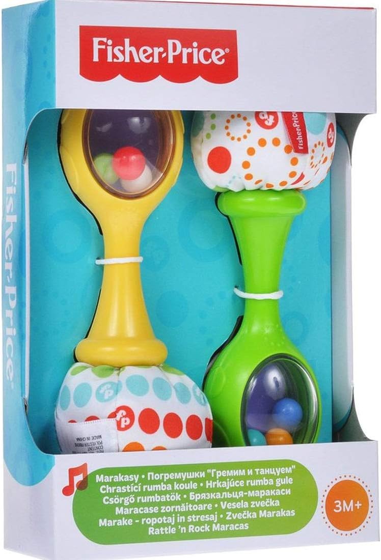 FisherPrice BLT33 Rattle ‘N Rock Maracas Rattles & Plush Rings Toys