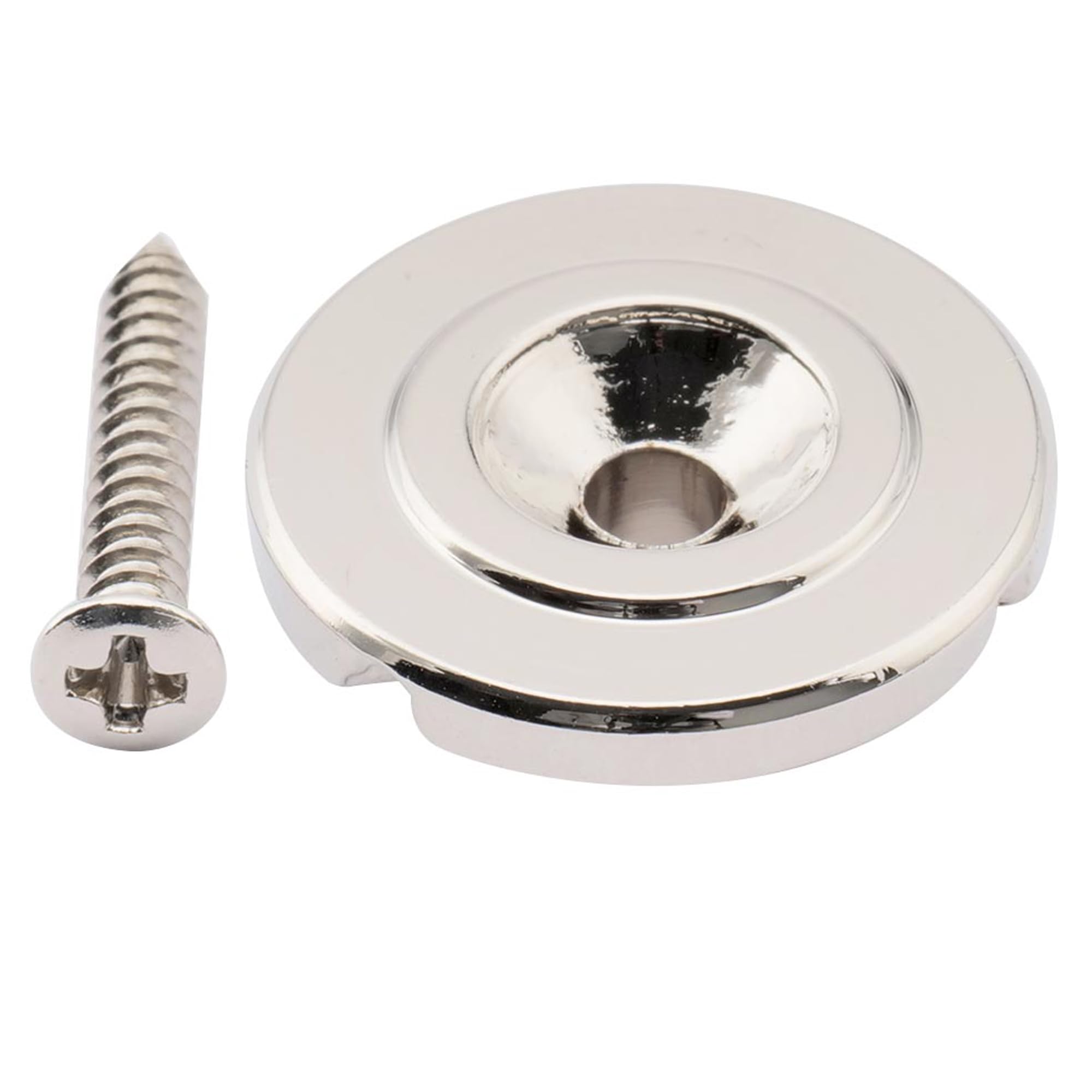 Musiclily Pro Steel Round Vintage Bass String Guide Retainer for Jazz Bass/Precision Bass Electric Bass, Nickel