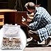 Zinc Plated Crib Screws and Bolts 105 pcs, Hex Drive Socket Cap Furniture Barrel Screws Bolt Nuts