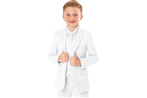 KEYWANTS Boys’ Formal Suit 5 Piece Set, Toddler Tuxedos for Wedding, Suits for Teens Boy Dress School Clothes