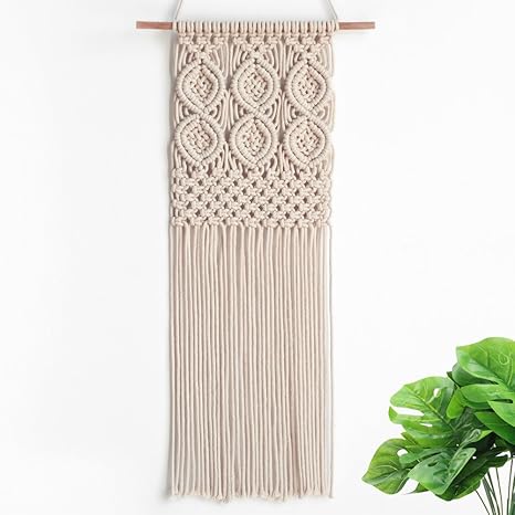 Amazon Co Jp Play Tailor マクラメ編みタペストリー マクラメウォールハンギング 北欧 ボヘミア おしゃれインテリア雑貨 壁掛け 壁飾り ホーム キッチン