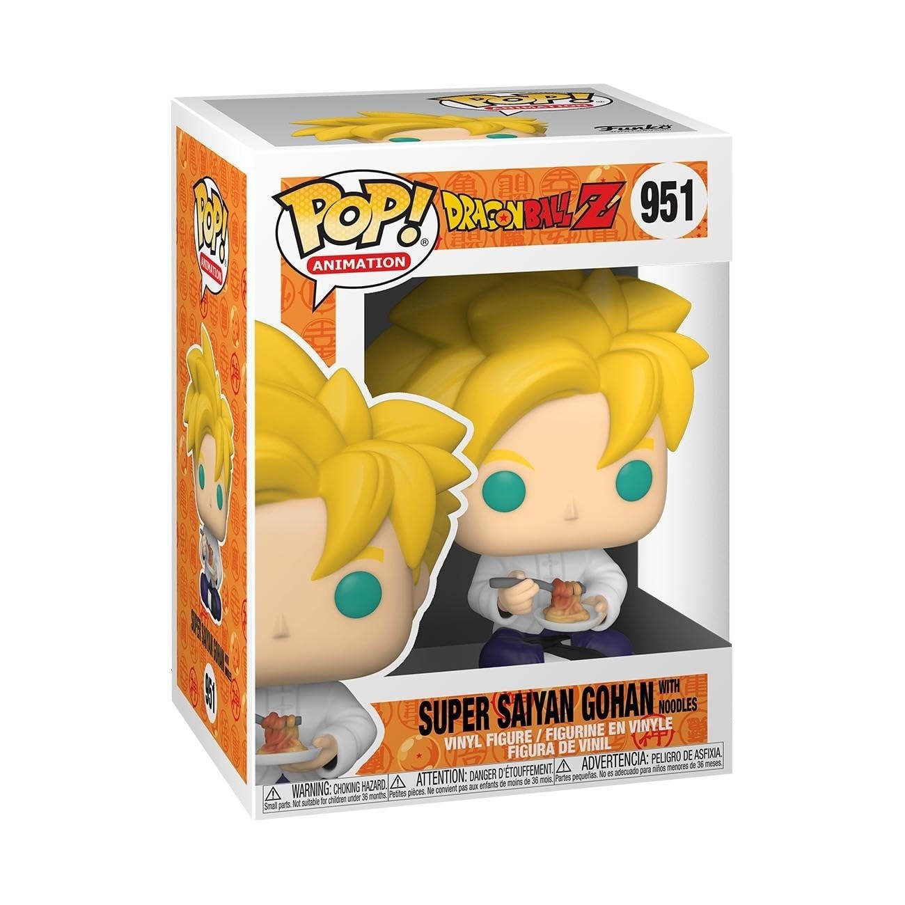 Funko Pop! Animation: DBZ S9- SS Gohan With Noodles - Dragon Ball - Collectable Vinyl Figure - Gift Idea - Official Merchandise - Toys for Kids & Adults - Anime Fans - Model Figure for Collectors