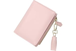 GEEAD Small Wallets for Women Bifold Slim Coin Purse Zipper ID Card Holder