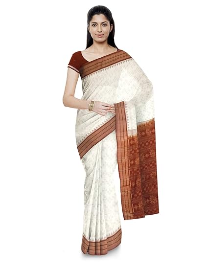 Odisha Handloom Ikkat Womens Cotton Saree (Multi-Coloured, orissa art 34)