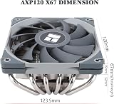 Thermalright AXP120-X67 Low Profile CPU Cooler 67mm 6 Pipes 120mm Fan AM4 AM5 view 7