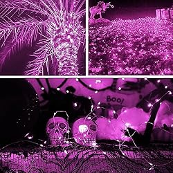 suddus Pink Fairy Lights Battery Operated Outdoor