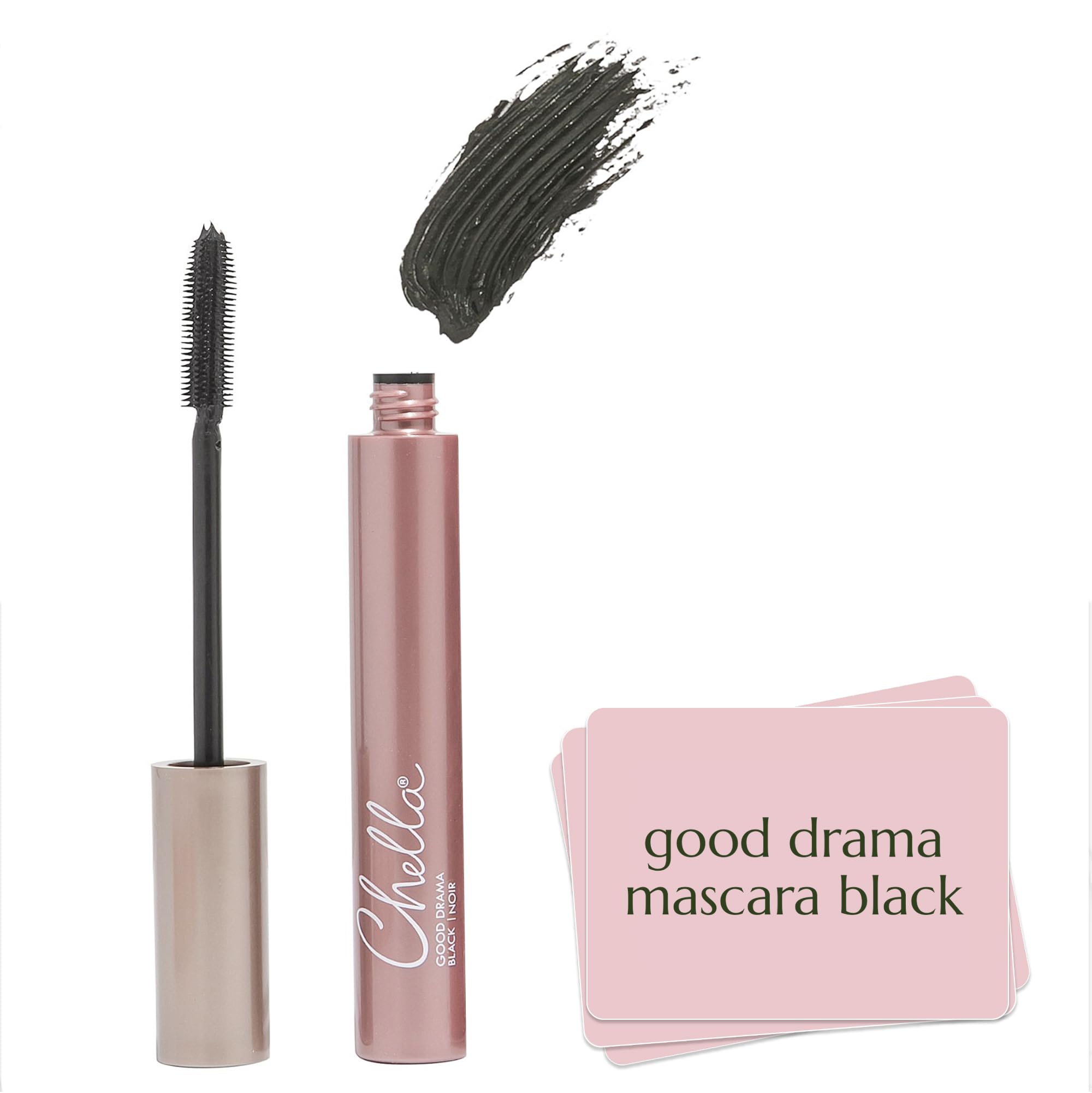 Chella Good Drama Vegan Mascara, Black, 10ml / 0.33 Fl. Oz — image 1