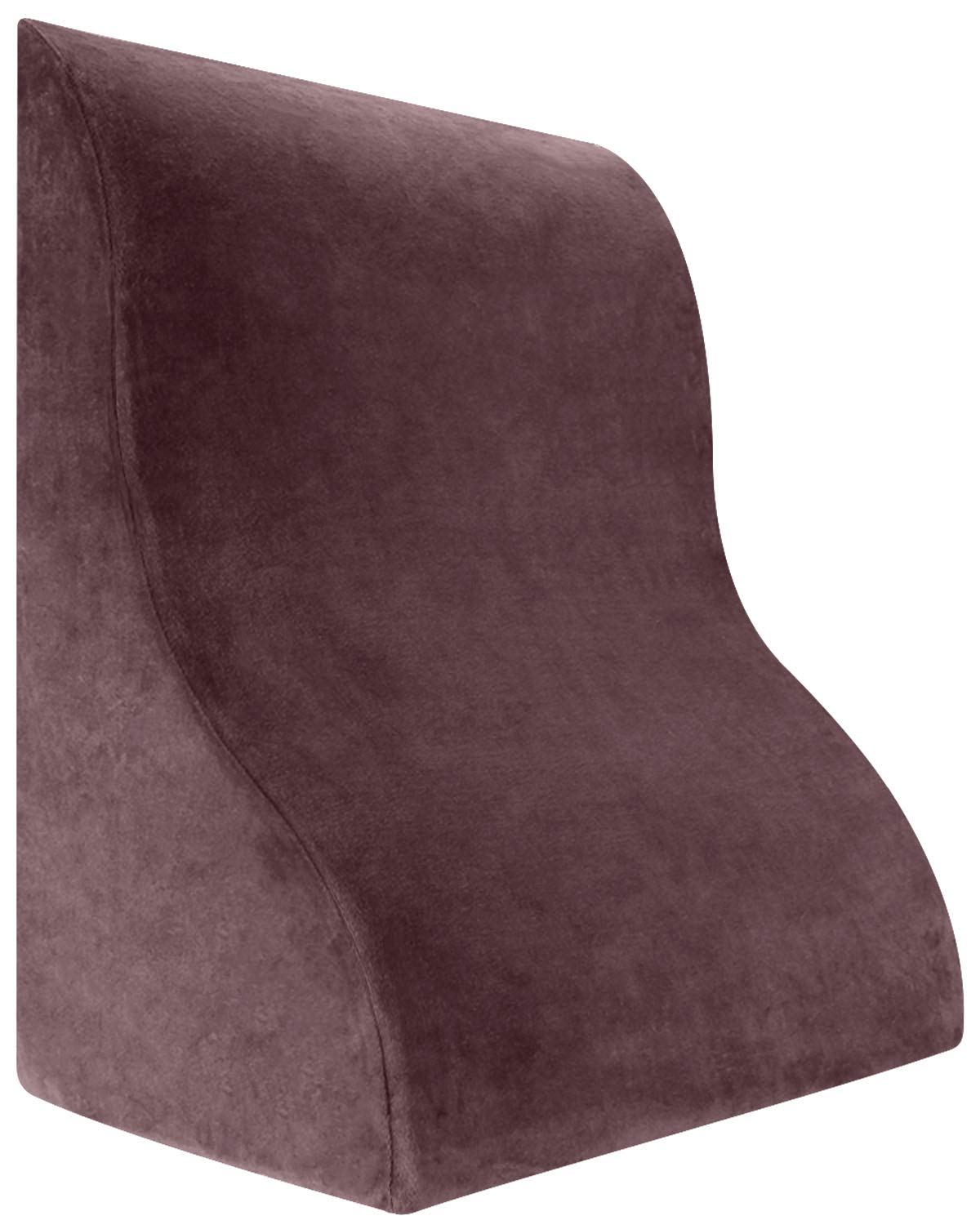 Meiz 腰枕 腰クッション 背あて ランバーサポート 三角型 就寝用 足上げ 体圧分散 体位変換 高齢者向け テレビ枕 なだらか枕 ベルボア生地 カバー洗濯可 ブラウン商品画像