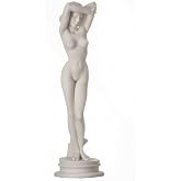 BEAUTIFUL GREEK STATUES Naked Nude Sexy Female Woman Aphrodite Alabaster Statue Sculpture 9.84" 25cm