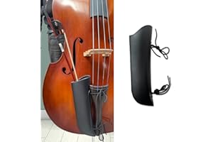 Vetimobato Upright Bass Bow Quiver Leather Bass Bow Bag for Holder German and French Style Musical Instruments Black String P