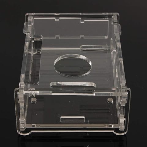 ILS - Carcasa de acrílico transparente + 2 kits de disipador de calor para Raspberry Pi B+