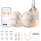 eufy Heated Wearable Breast Pump S1, HeatFlow, Hands-Free | HeatFlow, App DIY Rhythm, Powerful 300mmHg, 30% More Output, 46dB Quiet, BPA-Free